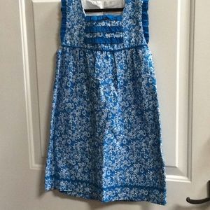 💕new Ananas girls summer blue floral dress Sz 12